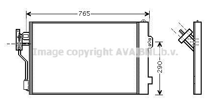 AVA QUALITY COOLING Lauhdutin, ilmastointilaite MSA5352D